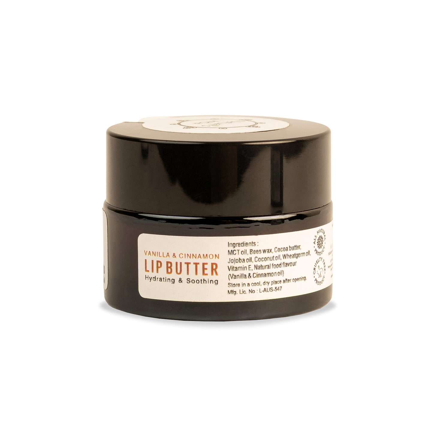 Natural Lip  Butter - Vanilla and Cinnamon