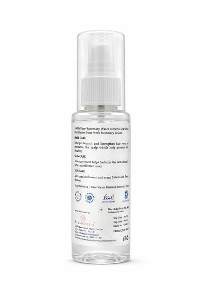 Rosemary water 100 ml - 100% Pure & Natural Hair and scalp mist