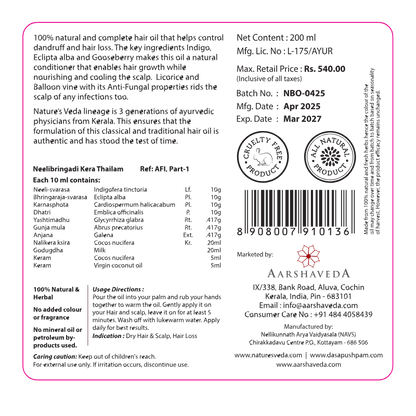 Neelibringadi Hair Oil