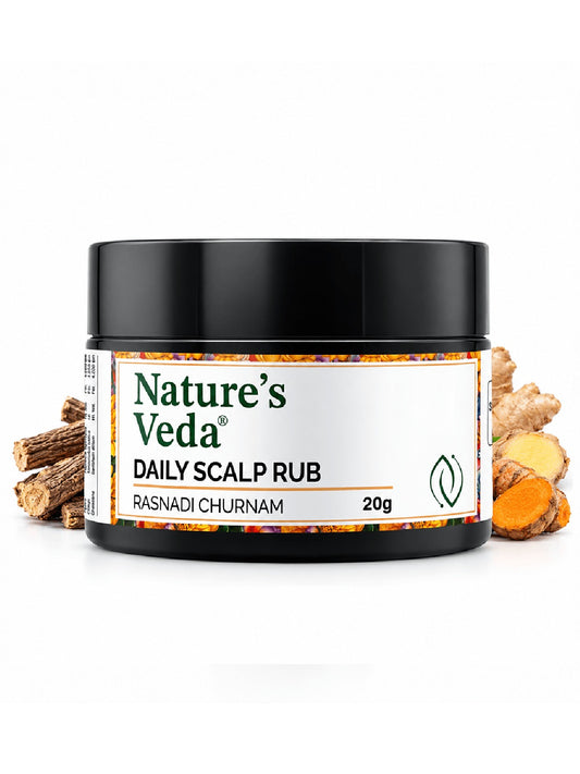 Nature's Veda Daily Scalp Rub with licorice, ginger and turmeric