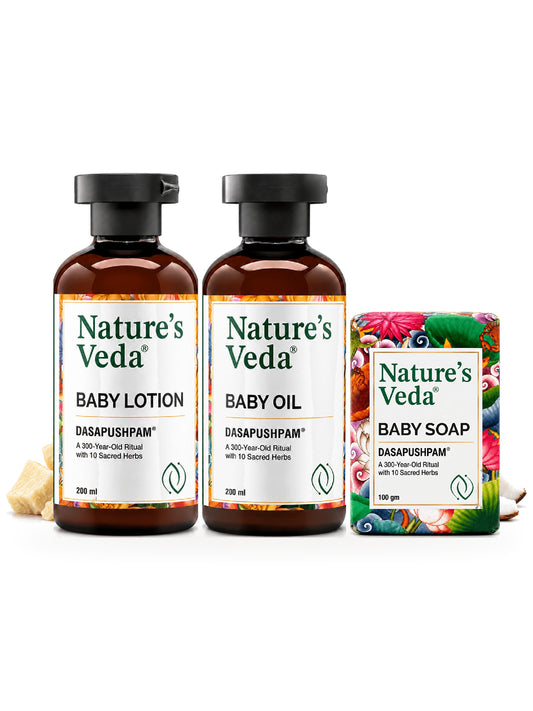 Nourish & Protect Combo: Baby Lotion, Baby Oil and Baby Soap
